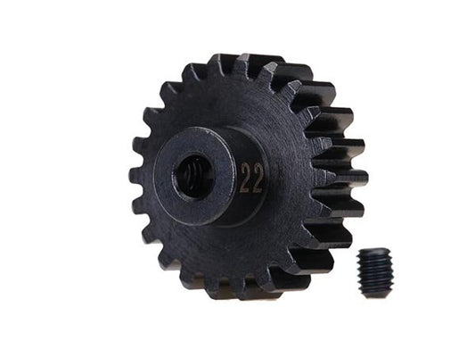 Gear 22-T pinion (32-p) heavy duty (machined hardened steel)/ set screw