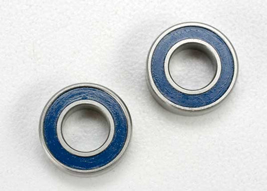 Ball bearings blue rubber sealed (6x124mm) (2)