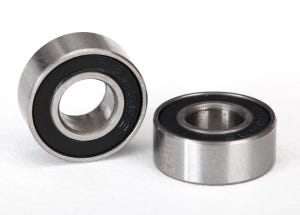 Traxxas Ball bearings black rubber sealed (6x13x5mm) (2)