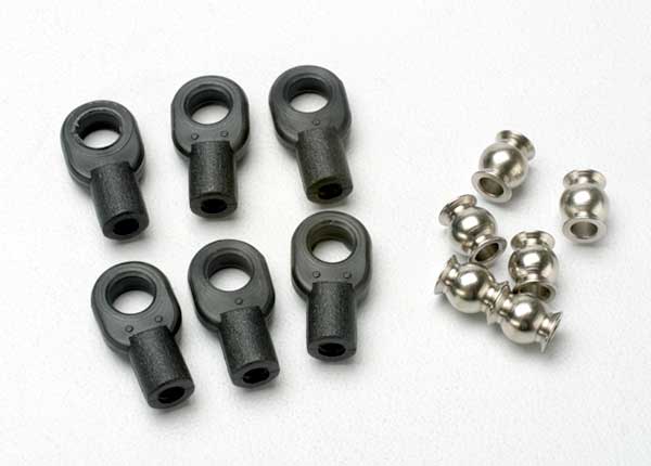 Rod ends small with hollow balls (6) (for Revo steering linkage)