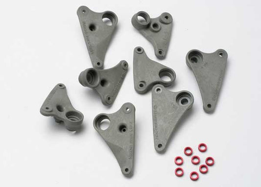Rocker arm set progressive-2 (90-T)/ spacers (red aluminum) (8)