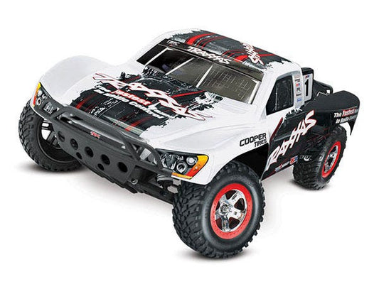 Discontinued - Slash: 1/10-Scale 2WD Short Course Racing Truck.  Ready-To-Race with TQ 2.4GHz Radio System and On-Board Audio.  Includes: 7-Cell NiMH 3000mAh Traxxas battery