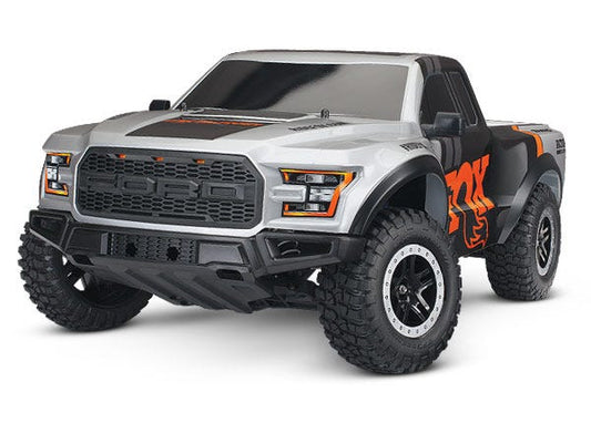 Discontinued - Ford F-150 Raptor: 1/10 Scale 2WD Ford F-150 Raptor. Ready-To-Race with TQ 2.4GHz radio system and XL-5 ESC (fwd/rev).  Includes: 7-Cell NiMH 3000mAh Traxxas battery.