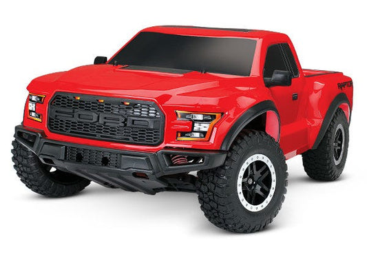 Discontinued - Ford F-150 Raptor: 1/10 Scale 2WD Ford F-150 Raptor. Ready-To-Race with TQ 2.4GHz radio system and XL-5 ESC (fwd/rev).  Includes: 7-Cell NiMH 3000mAh Traxxas battery.