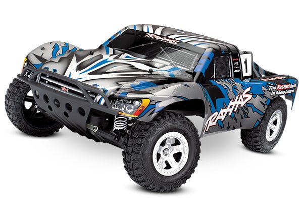 Discontinued - Slash: 1/10-Scale 2WD Short Course Racing Truck.  Ready-To-Race with TQ 2.4GHz radio system and XL-5 E.S.C. (fwd/rev).