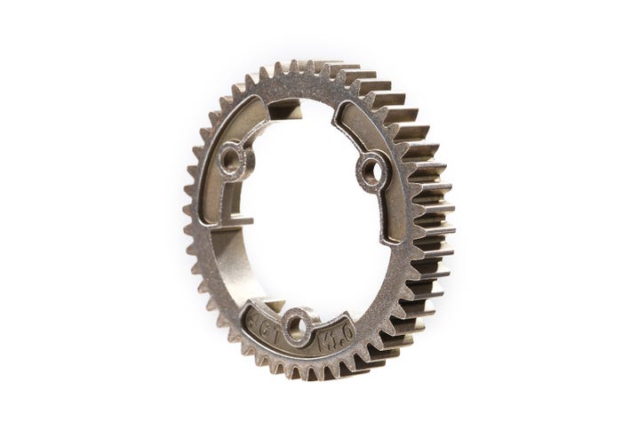 Spur gear 46-tooth steel (wide-face 1.0 metric pitch) 46T MOD1