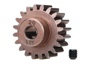 Discontinued - 6494R  replacement Traxxas Hardened Steel Mod 1.0 Pinion Gear w/5mm Bore (20T)
