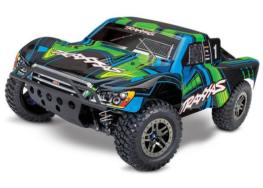 Slash 4X4 Ultimate Edition Green Clipless:  1/10 Scale 4WD Electric Short Course Truck.