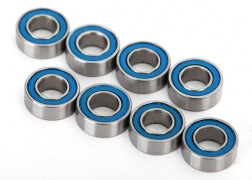 Ball bearings blue rubber sealed (4x8x3mm) (8)