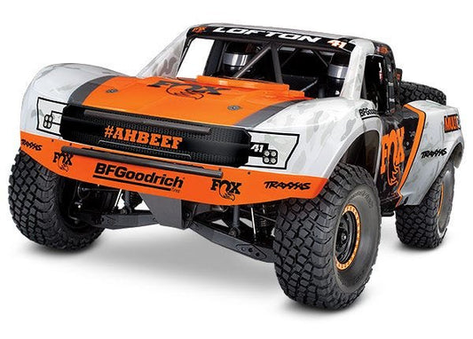 Discontinued - Unlimited Desert Racer:  4WD Electric Race Truck. Ready-to-Race with TQi 2.4GHz Traxxas Link™ Enabled Radio System Velineon VXL-6s brushless ESC (fwd/rev) and Traxxas Stability Management (TSM)