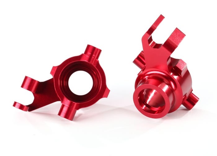 Discontinued - Steering blocks 6061-T6 aluminum (red-anodized) left & right