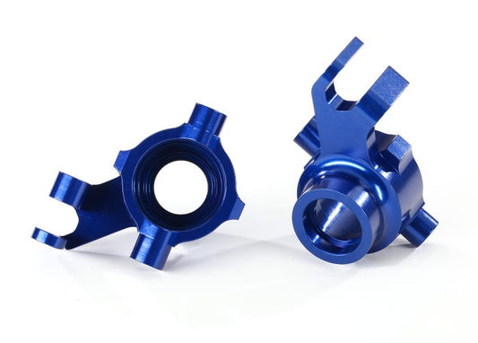 Discontinued - Steering blocks 6061-T6 aluminum (blue-anodized) left & right