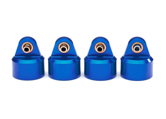 Shock caps aluminum (blue-anodized) GT-Maxx shocks (4)
