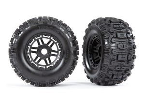 T&W BLACK CHROME WHEEL SLEDGEHAMMER  AT TIRE BELTED