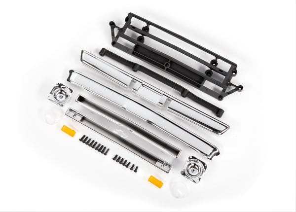 Body accessories Chevrolet C10 chrome (includes grille (upper & lower) headlight housings (left & right) bumpers (front & rear) mounting retainers and hardware)