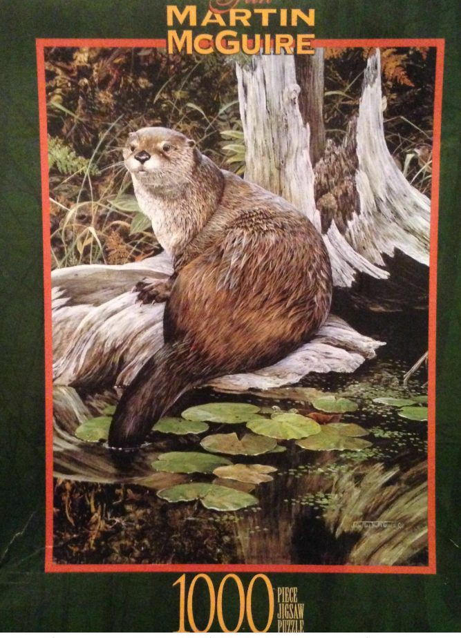 Ceaco1000 Pc Puzzle "Jan Michael McGuire Backwatter Otter" 27x20"
