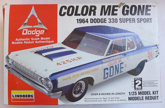 Lindberg Color Me Gone 1964 Dodge 330 Stock Car