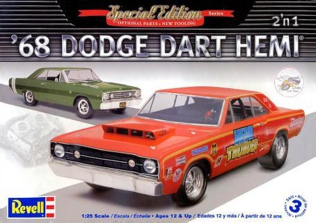 854217 1/25 '68 Dodge Hemi Dart 2'n1