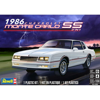 Plastic Model Kit-'86 Chevy Monte Carlo Ss 2n1 1:24