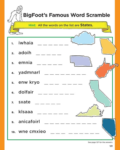 Fox Chapel Publishing - BigFoot Fun Book! - Kid's Coloring & Activities