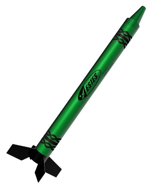 1101 Green Alien Crayon Rocket RTF