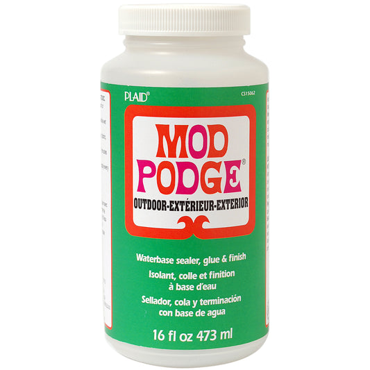Plaid Mod Podge Outdoor Waterbase Sealer, Glue & Finish-16oz