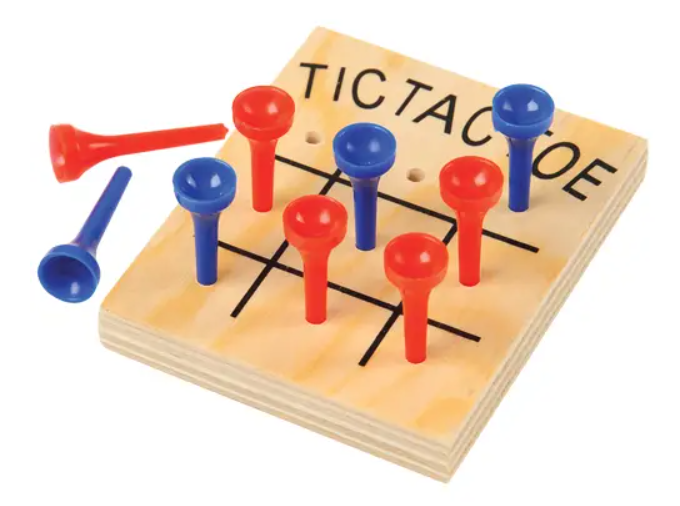Wood Tic-Tac-Toe Games - Travel Games