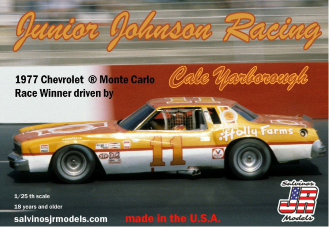 Salvino JR 1:25 Yarborough 1977 Monte Carlo Plastic Model Kit Junior Johnson