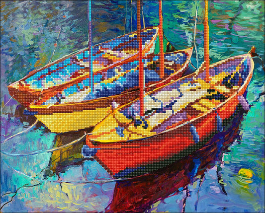 Diamond Dotz Diamond Embroidery Facet Art Kit 21.5"X18"-Dream Boats