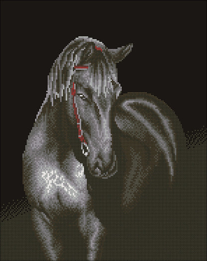 Diamond Dotz Diamond Embroidery Facet Art Kit 19.5"X24"-Midnight Stallion