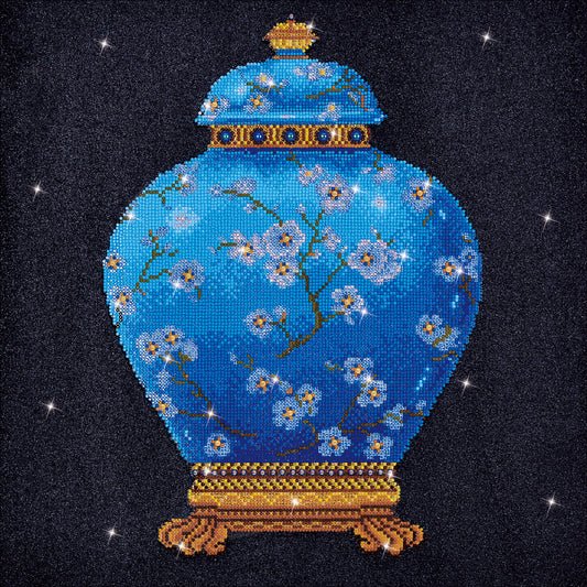 Diamond Dotz Diamond Embroidery Facet Art Kit 23.5"X23.5"-Blue Vase