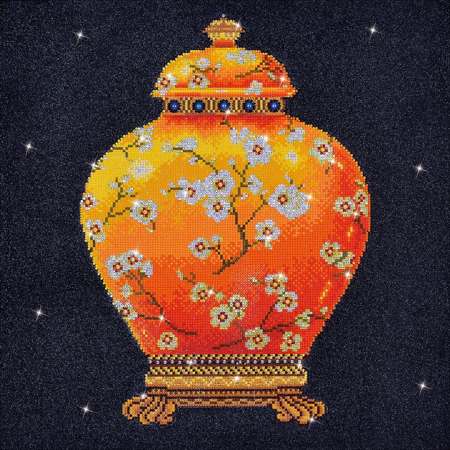 Diamond Dotz Diamond Embroidery Facet Art Kit 23.5"X23.5"-Red Vase
