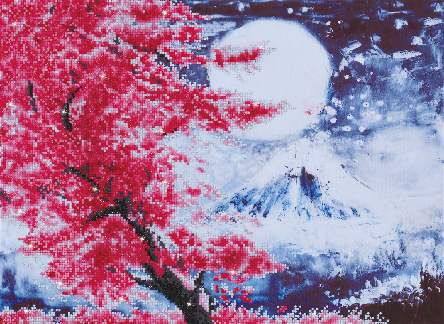 Diamond Dotz Diamond Art Kit 23.5"X18"-Cherry Blossom Mountain