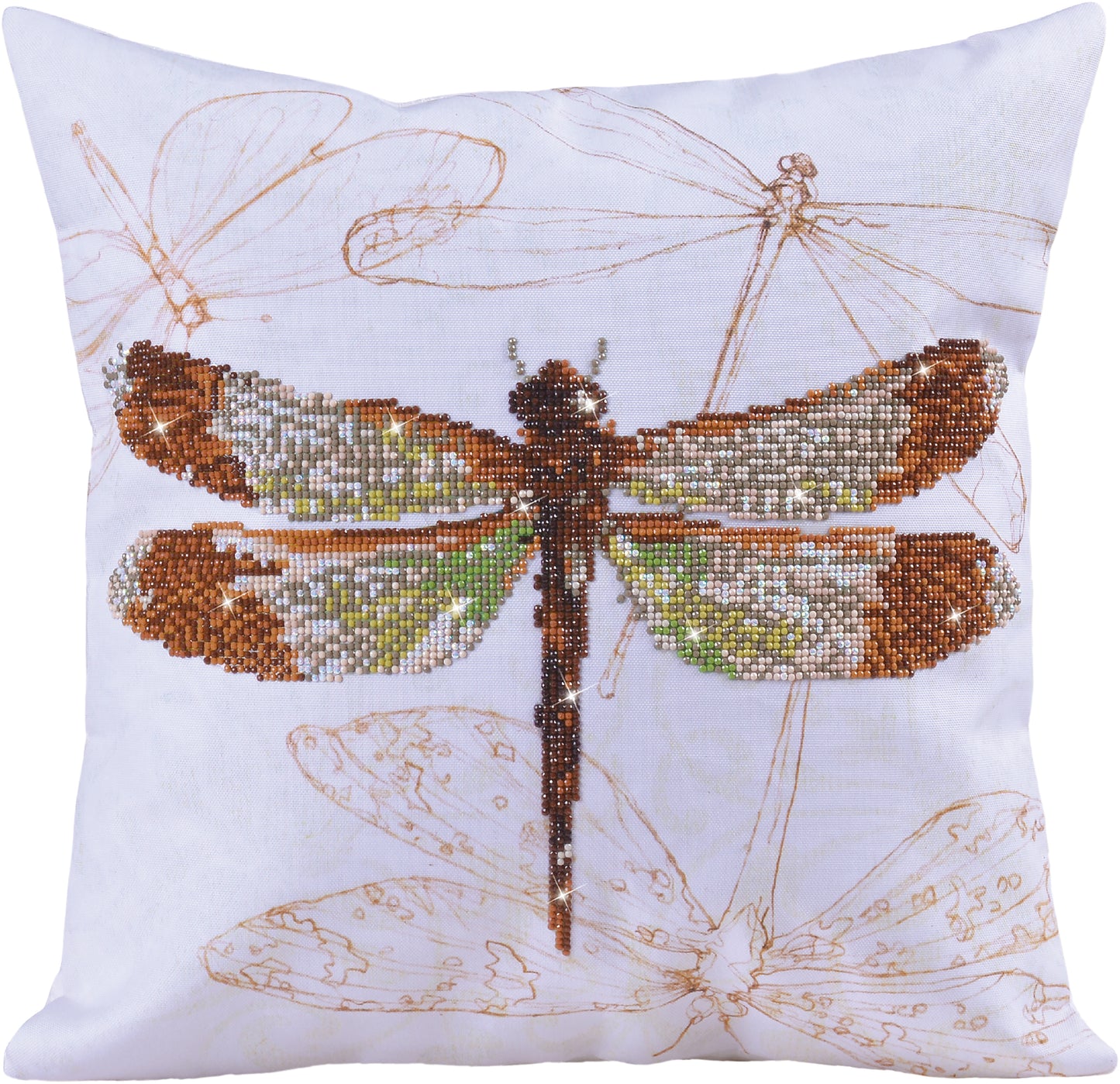 Diamond Dotz Diamond Embroidery Pillow Facet Art Kit-Dragonfly Earth (17.5"X17.5")