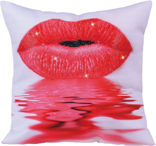 Diamond Dotz Diamond Embroidery Pillow Facet Art Kit-Hot Lips (17.5"X17.5")