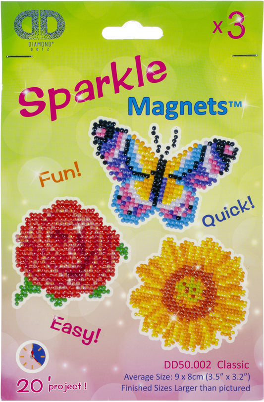 Diamond Dotz Diamond Magnets Facet Art Kit-Assorted Classic 3/Pkg