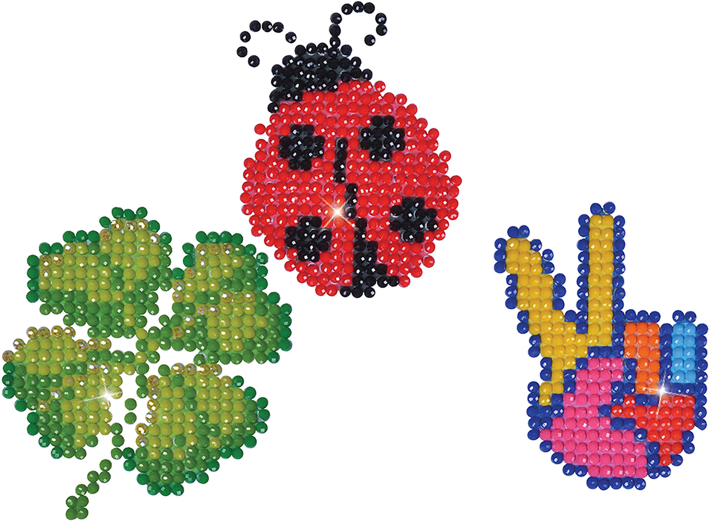 Diamond Dotz Diamond Magnets Facet Art Kit-Assorted Luck 3/Pkg
