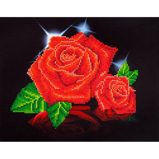 Diamond Dotz Diamond Embroidery Facet Art Kit 17"X13.75"-Red Rose Sparkle