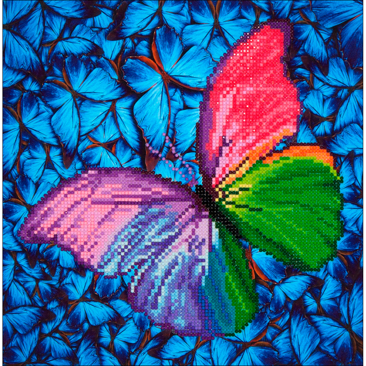 Diamond Dotz Diamond Embroidery Facet Art Kit 15"X15"-Flutter By Pink
