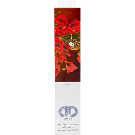Diamond Dotz Diamond Embroidery Facet Art Kit 23"X19"-Red Poppies