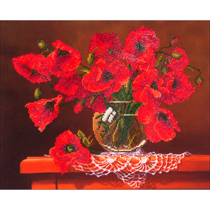 Diamond Dotz Diamond Embroidery Facet Art Kit 23"X19"-Red Poppies