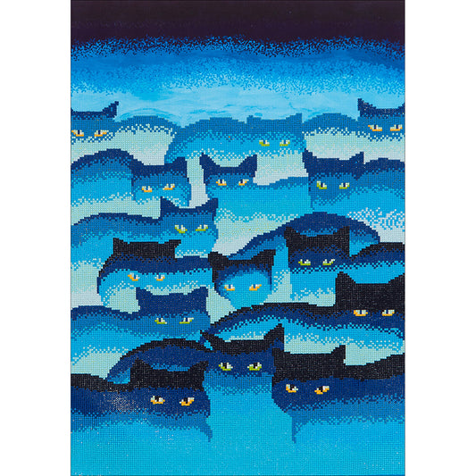 Diamond Dotz Diamond Embroidery Facet Art Kit 31.5"X25"-Smokey Mountain Cats