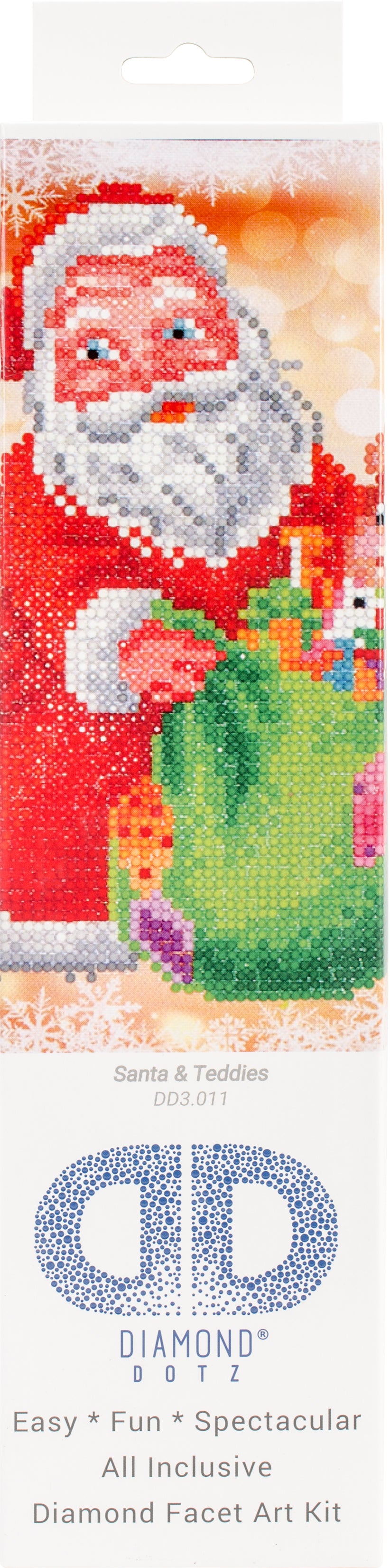 Diamond Dotz Diamond Embroidery Facet Art Kit 11"X11.75"-Santa & Teddies