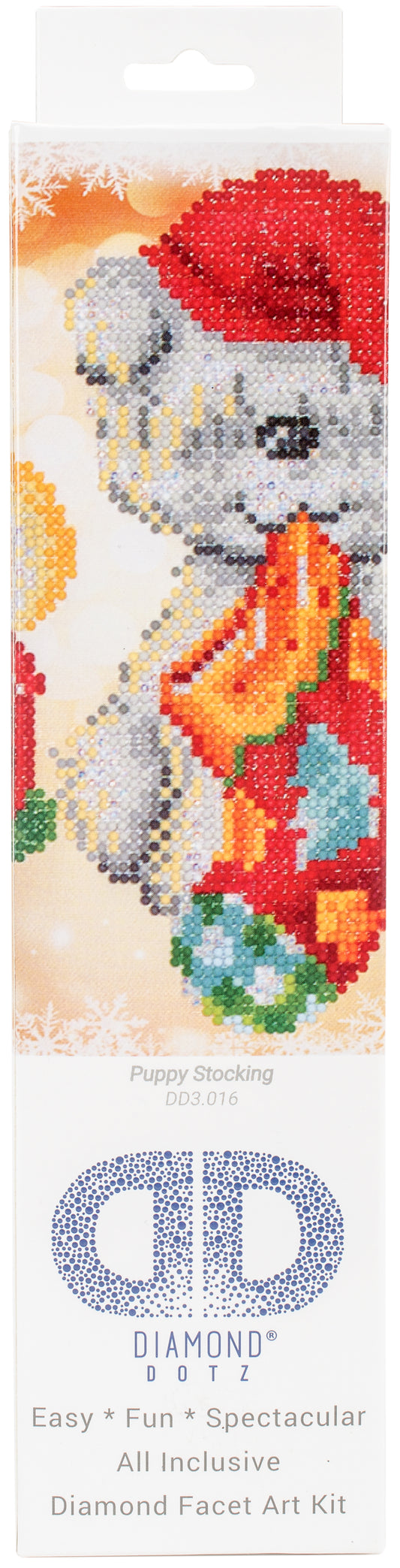 Diamond Dotz Diamond Embroidery Facet Art Kit 11"X11.75"-Puppy Stocking