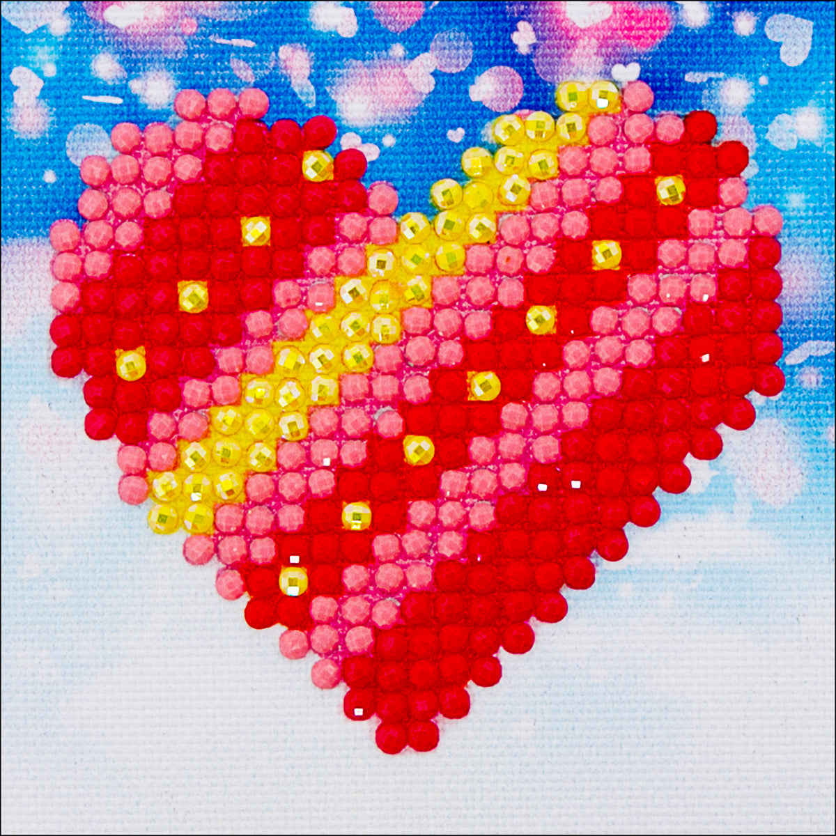 Diamond Dotz Diamond Embroidery Facet Art Kit 2.8"X2.8"-Patchwork Heart