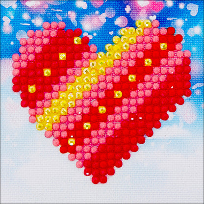 Diamond Dotz Diamond Embroidery Facet Art Kit 2.8"X2.8"-Patchwork Heart