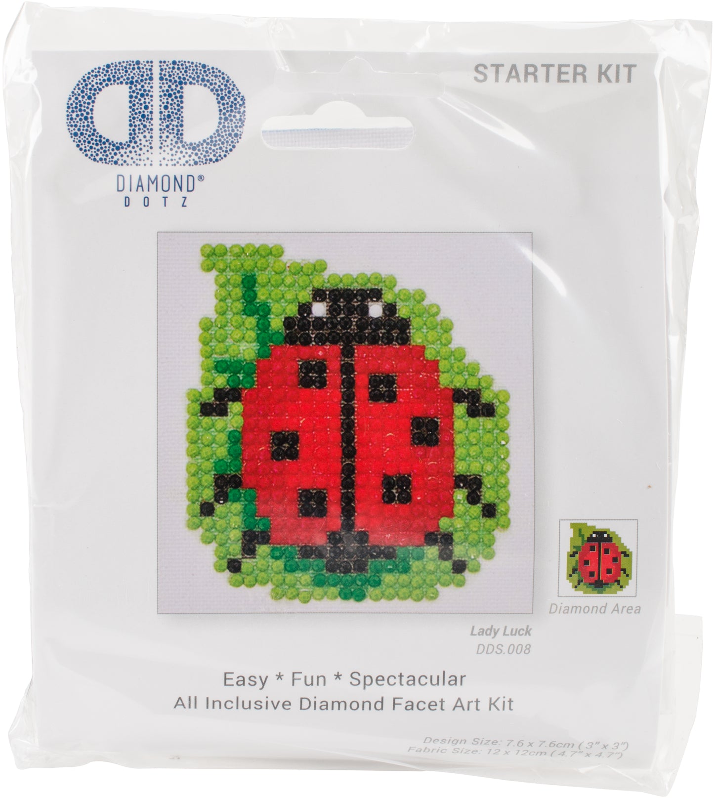 Diamond Dotz Diamond Embroidery Facet Art Kit 4.75"X4.75"-Lady Luck