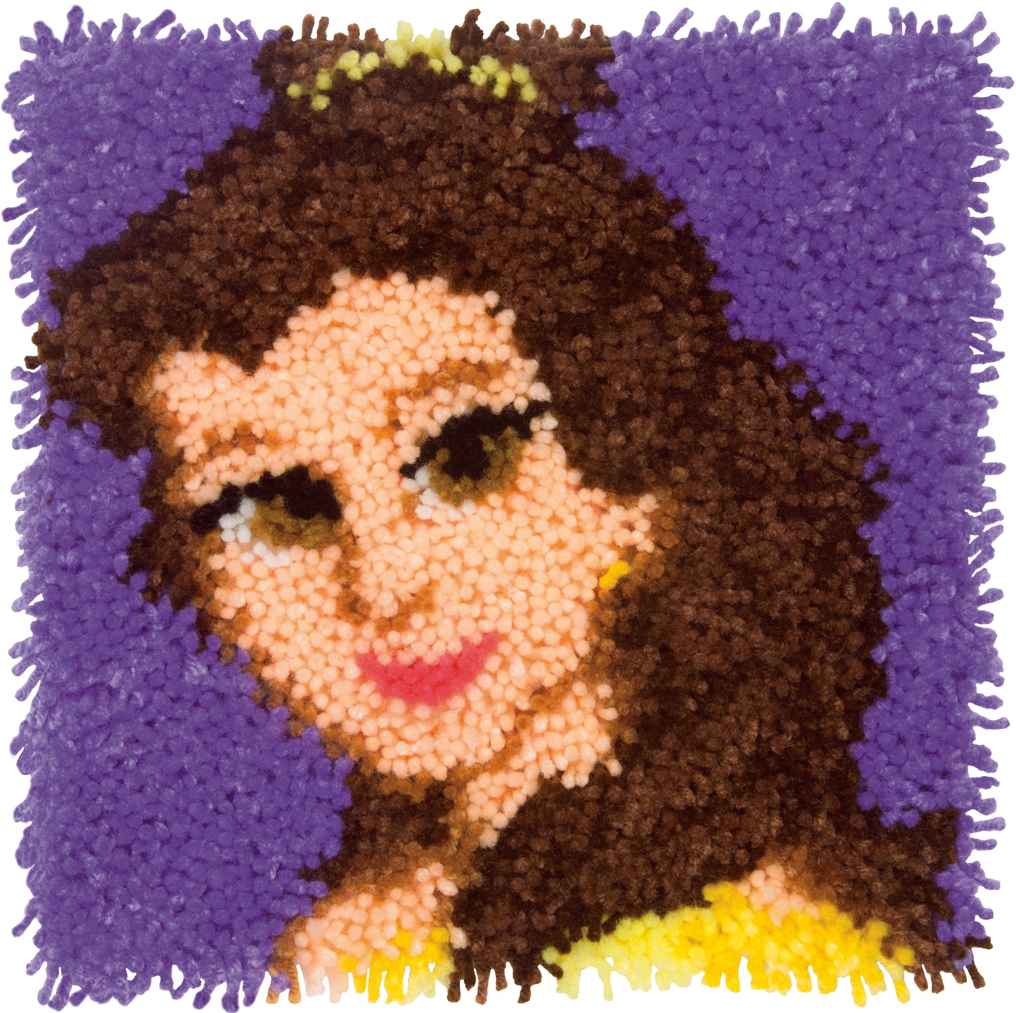 Dimensions Disney Latch Hook Kit 12"X12"-Belle
