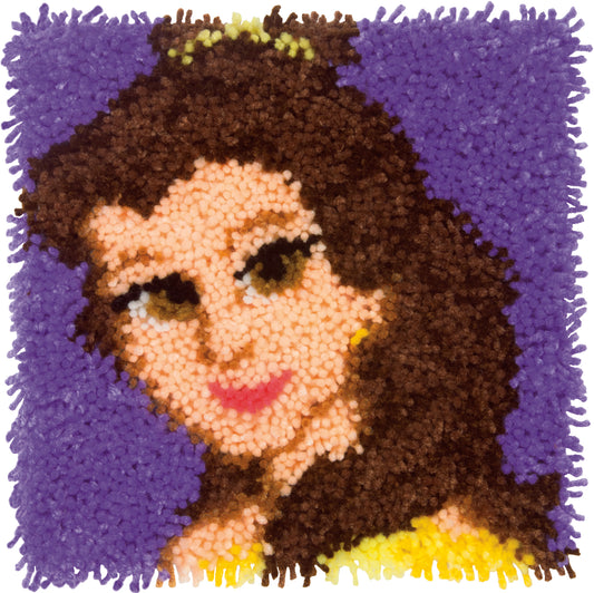 Dimensions Disney Latch Hook Kit 12"X12"-Belle