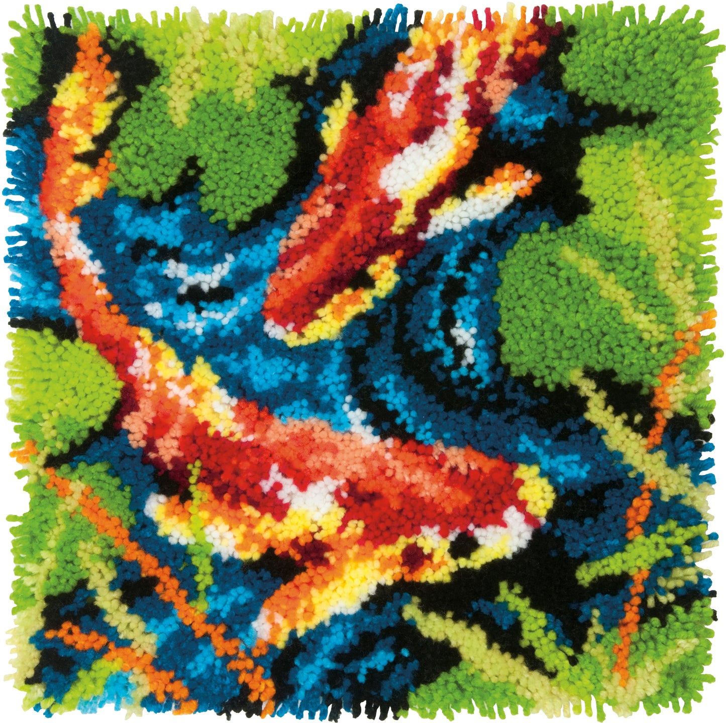Dimensions Latch Hook Kit 16"X16"-Koi